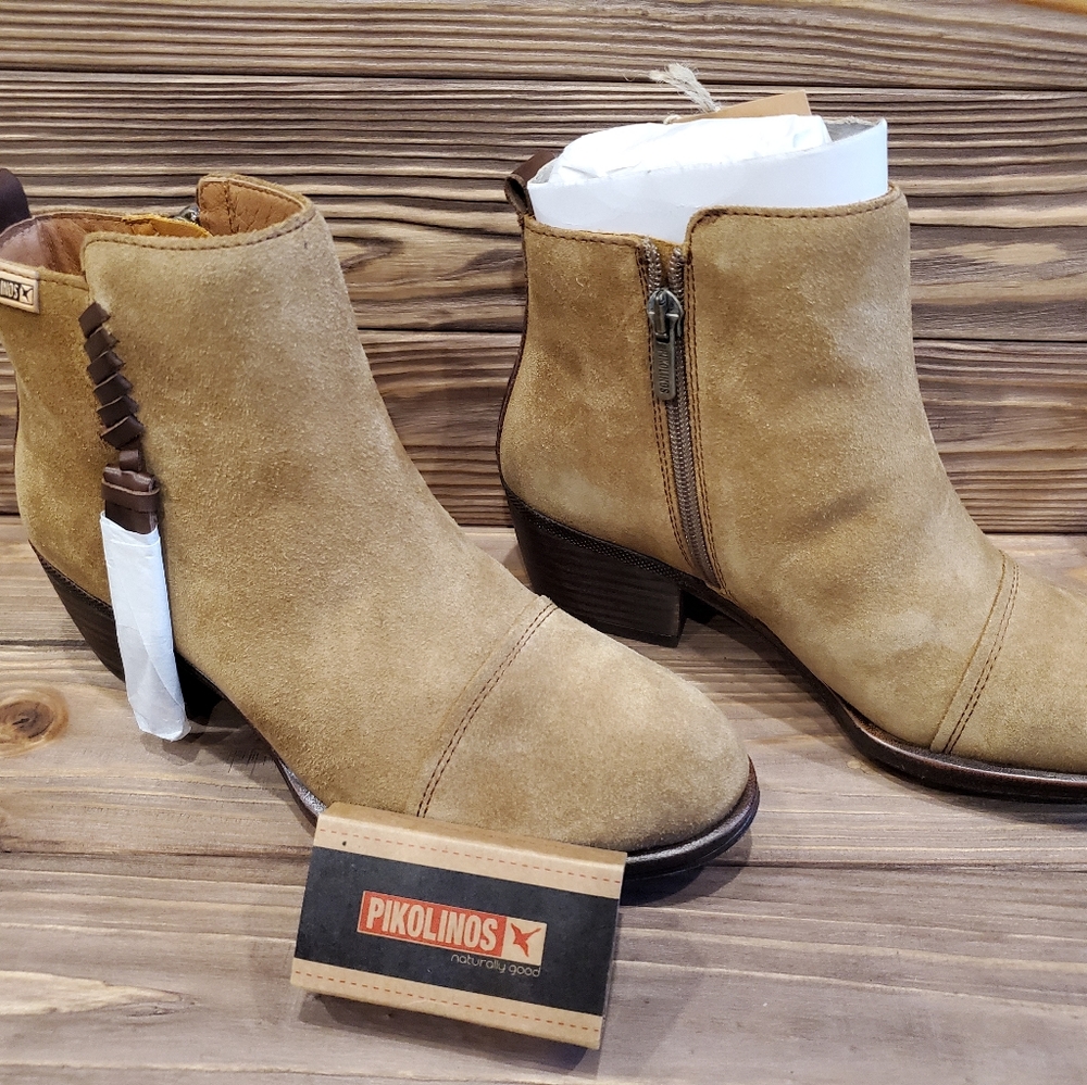 NWT Pikolinos Suede Leather Baquiera boots